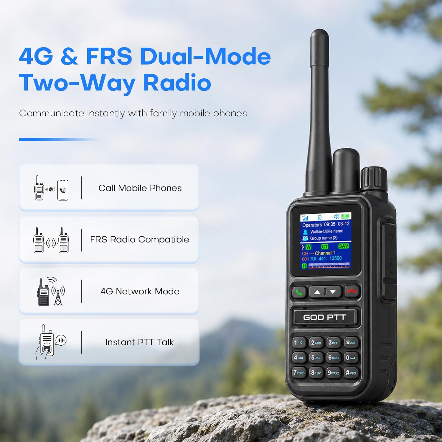 PoC push-to-talk over cellular radio 3