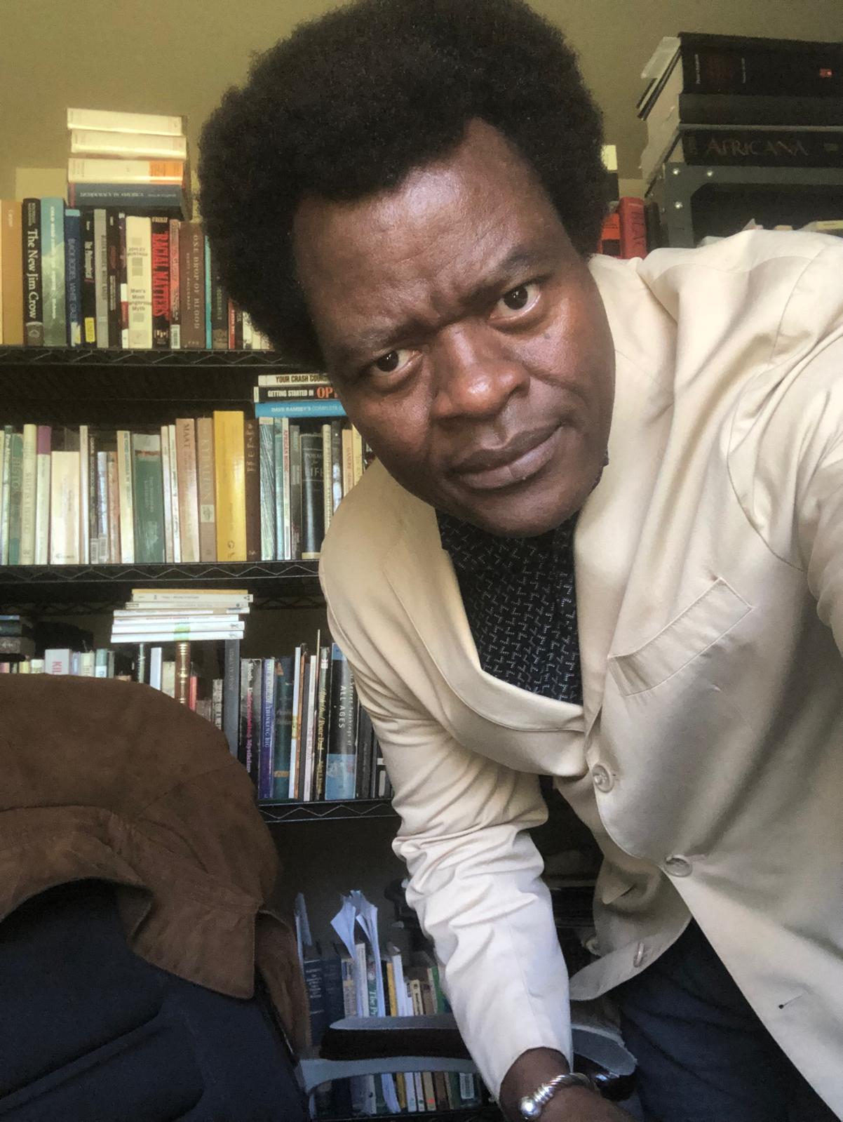 Portrait of François Kodena, Philosophy Professor and creator of Afrosofian theory