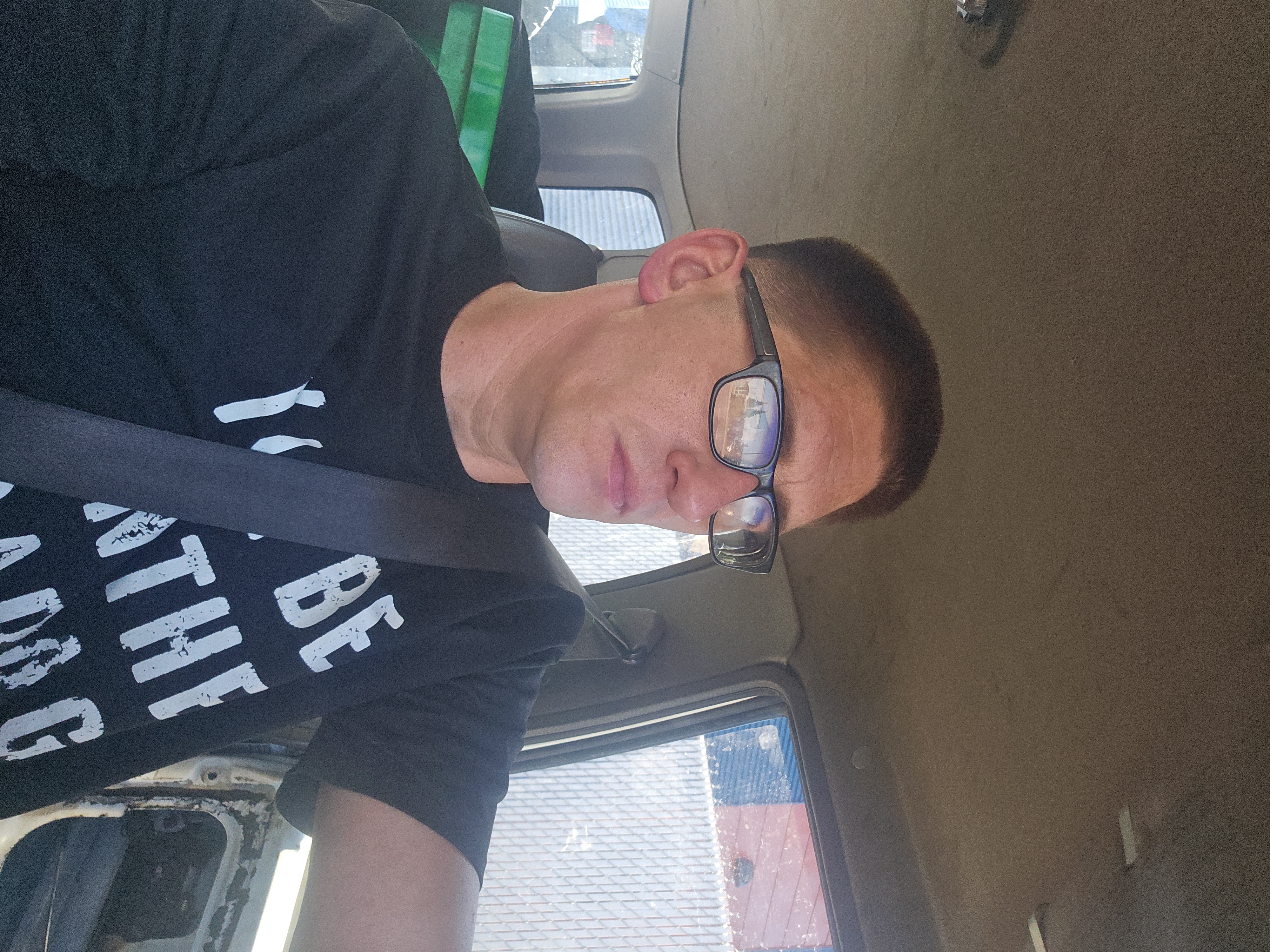James working on a customer vehicle in the Spokane area