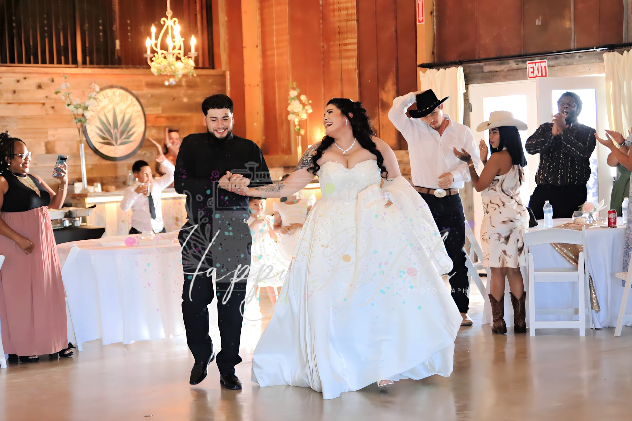 Grand entrance dance at an indoor celebration