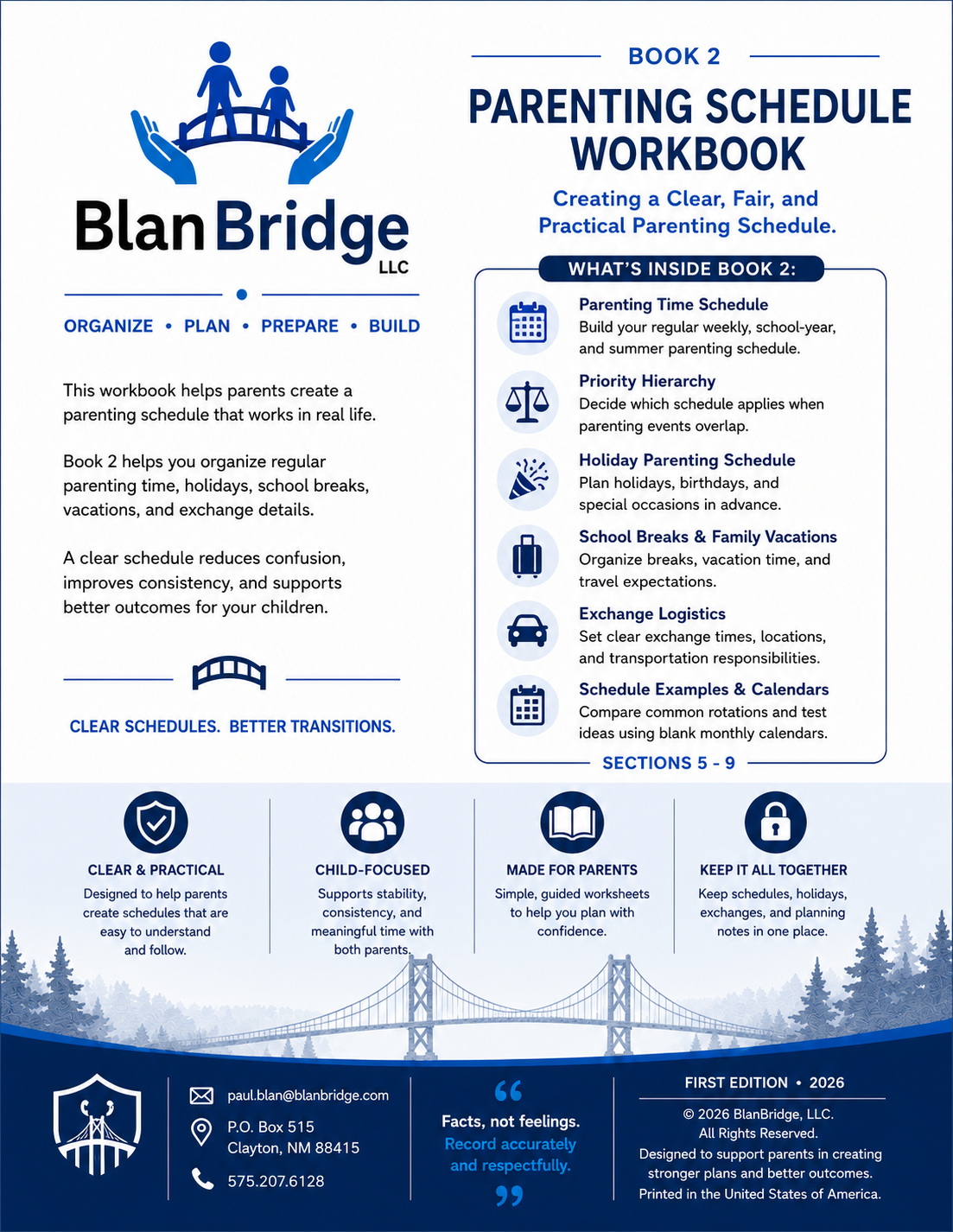 Inside Book 2 — Schedules & Holidays