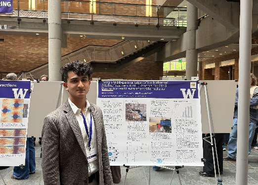 Vivaan Kothari working on mechanical engineering hardware