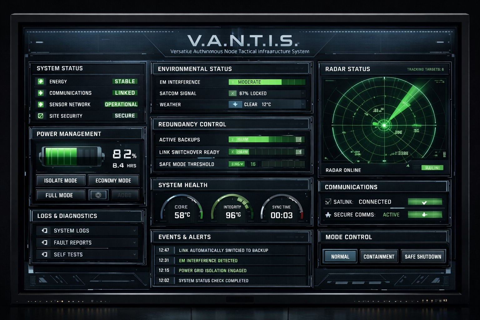 VANTIS — Surveillance distribuée et résilience des infrastructures critiques
