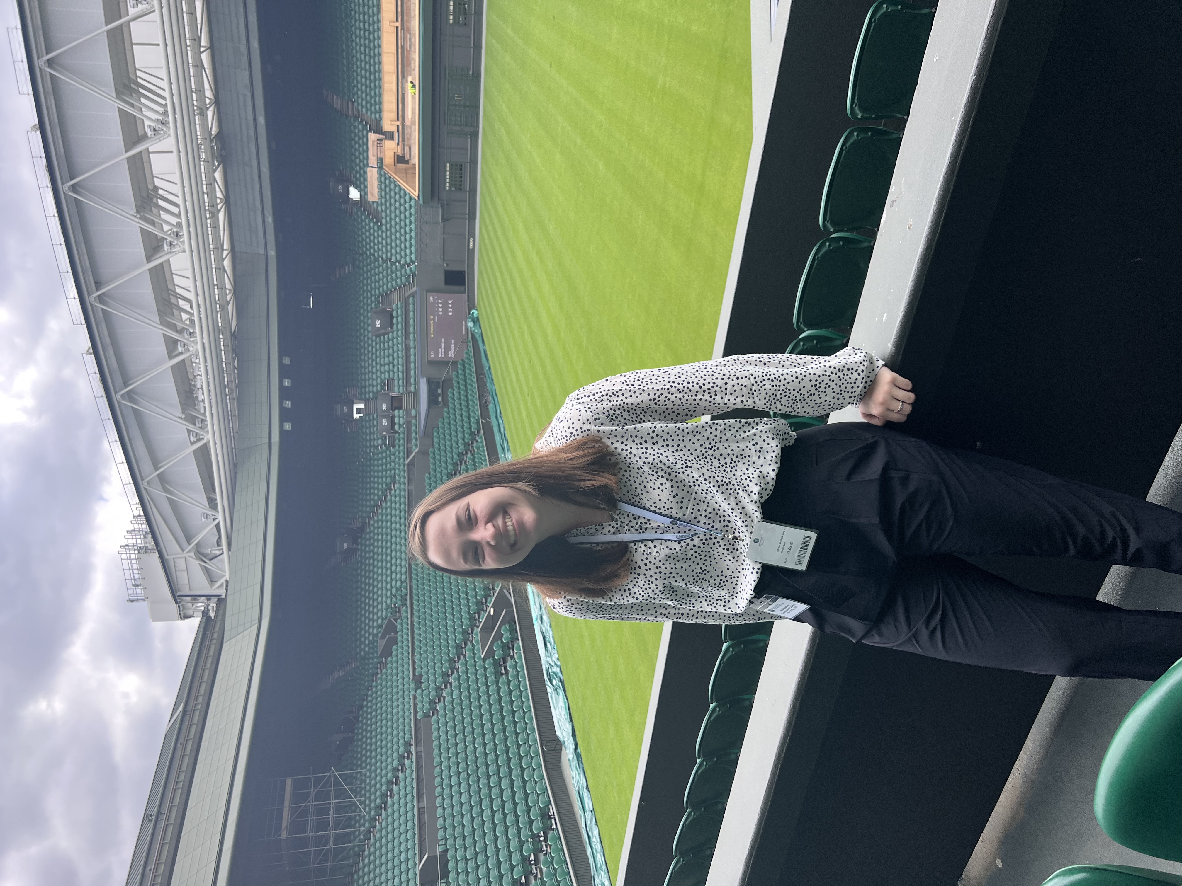 Ella Stephens at Centre Court, Wimbledon