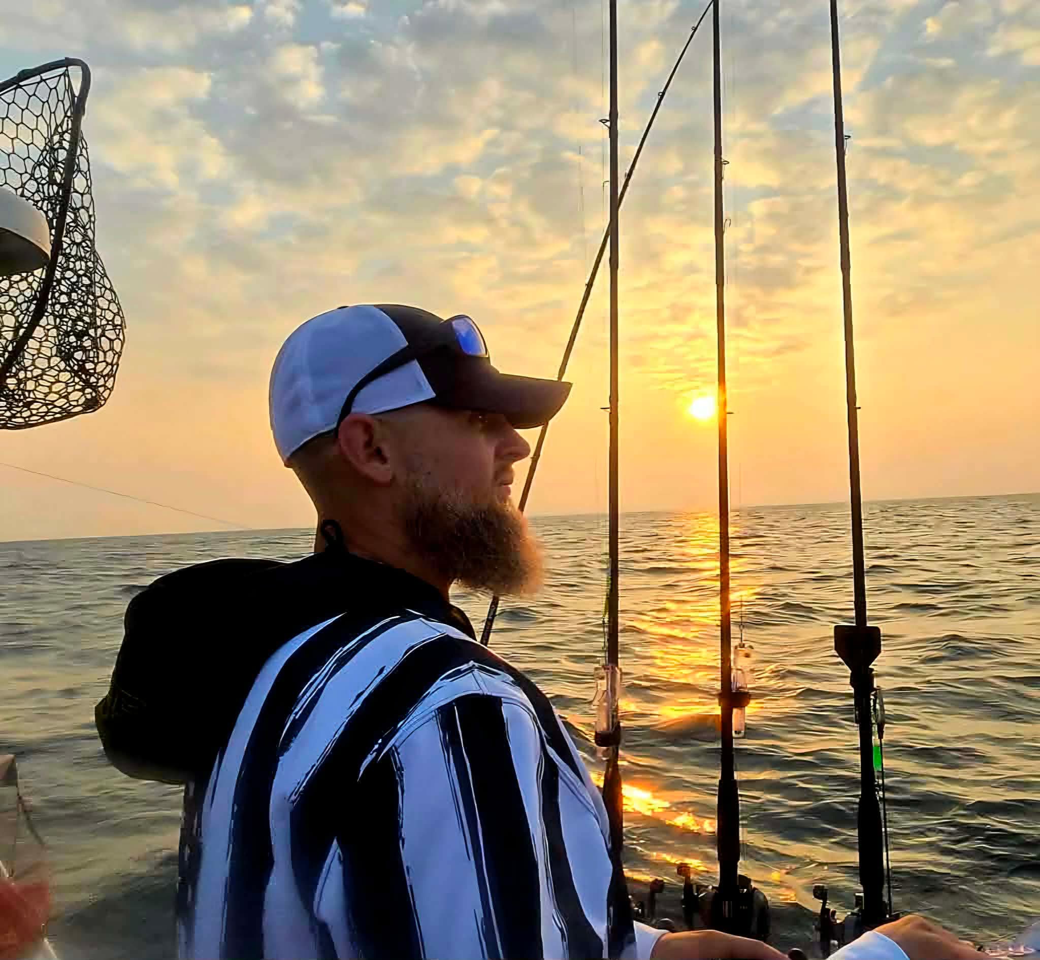 Captain Gene Romanowski fishing Lake Erie, photo 4