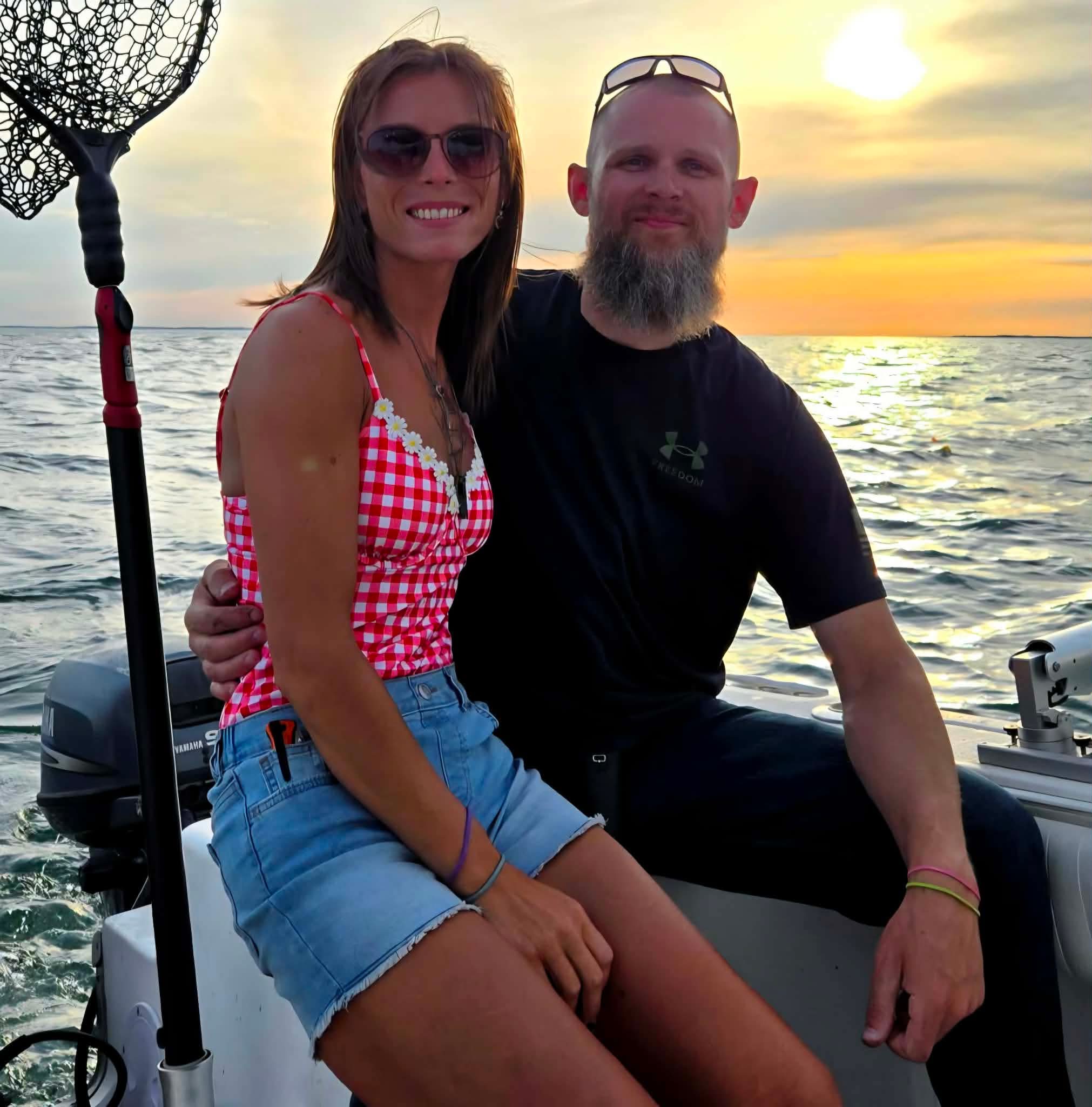 Captain Gene Romanowski on Lake Erie