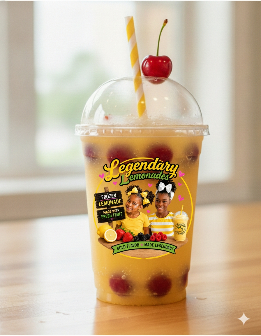 A bright cup of strawberry lemonade