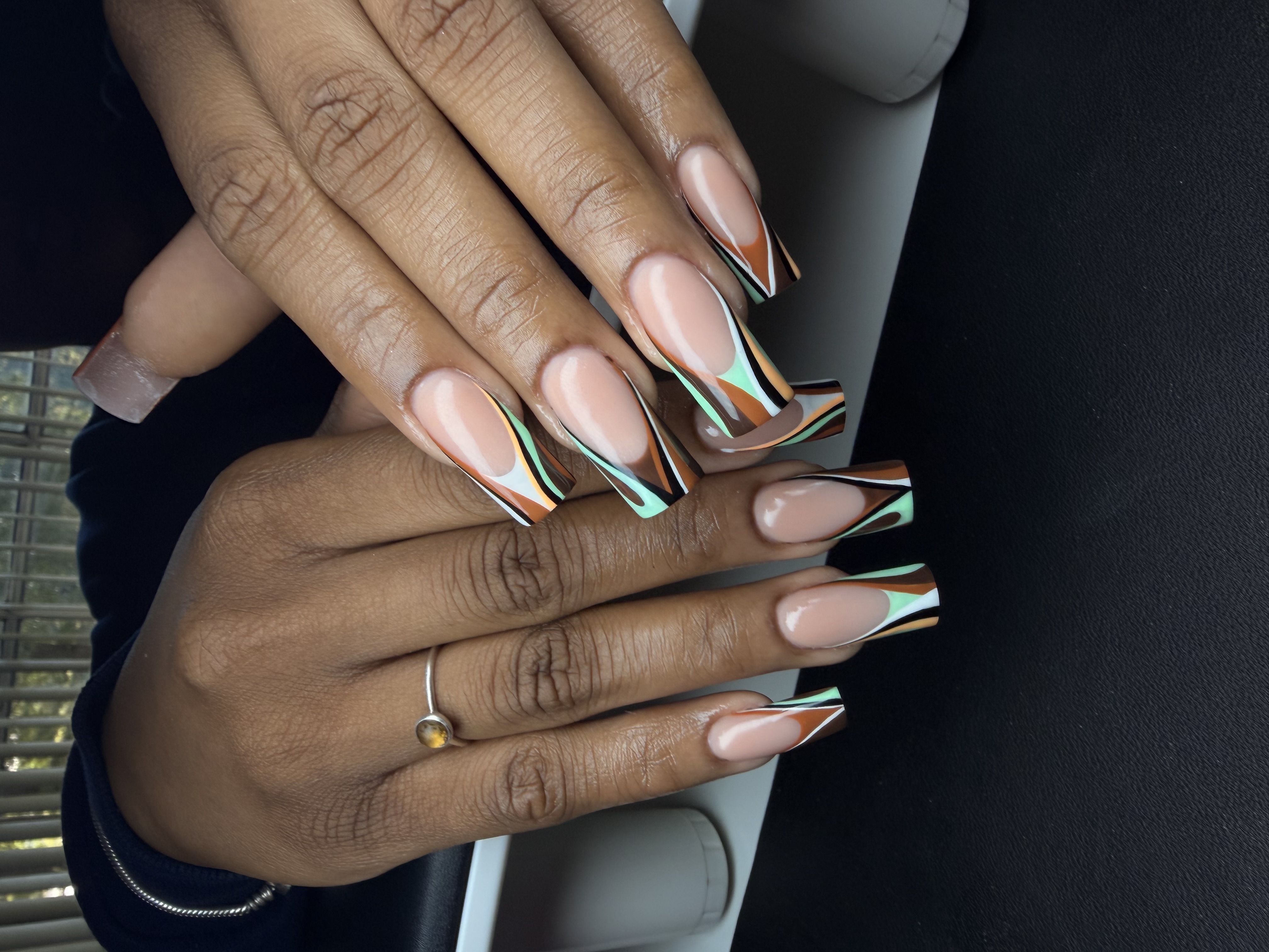 Acrylic nail set by Nailed by AK