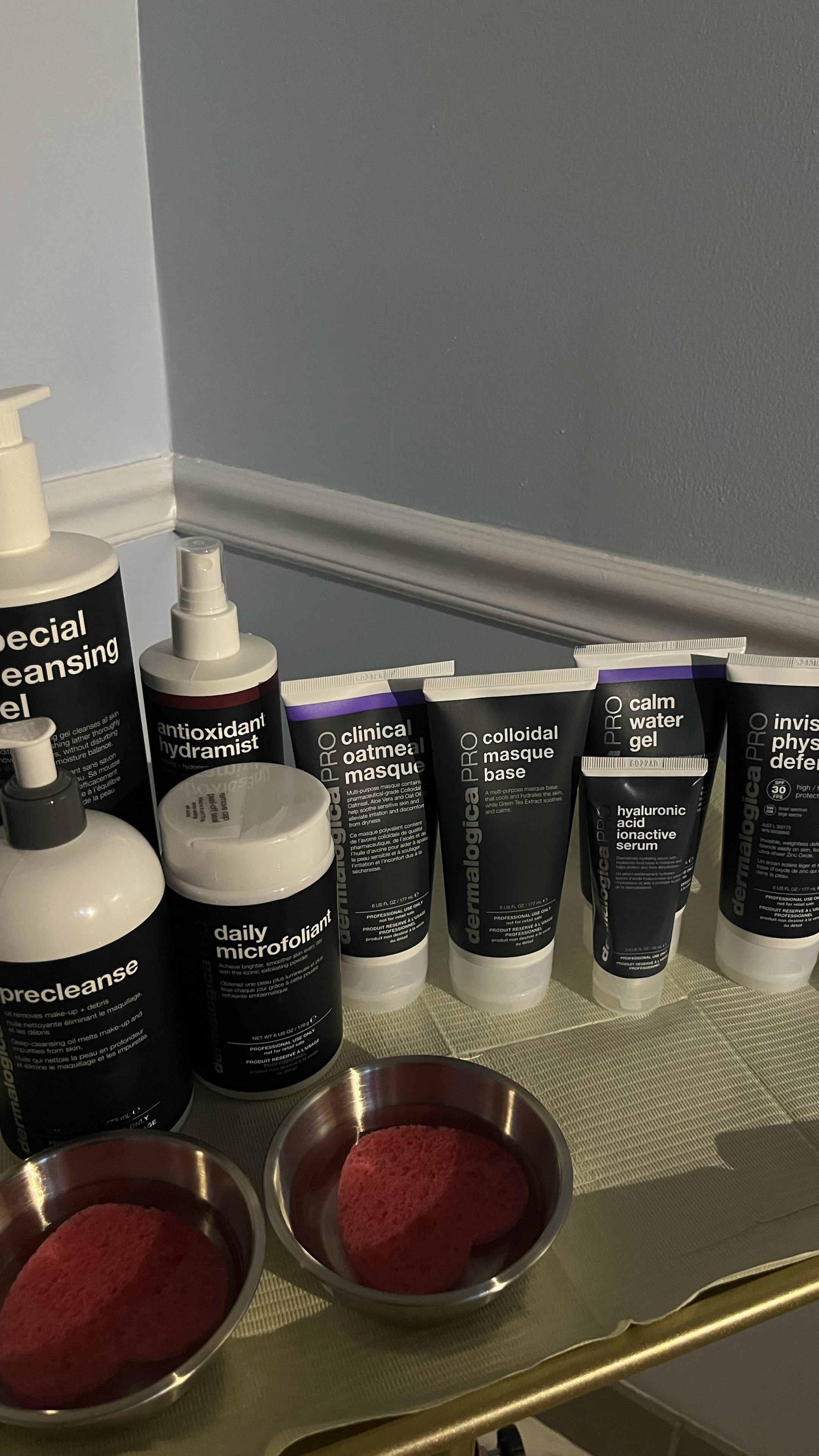 Skincare products available through Bare Grace Studio
