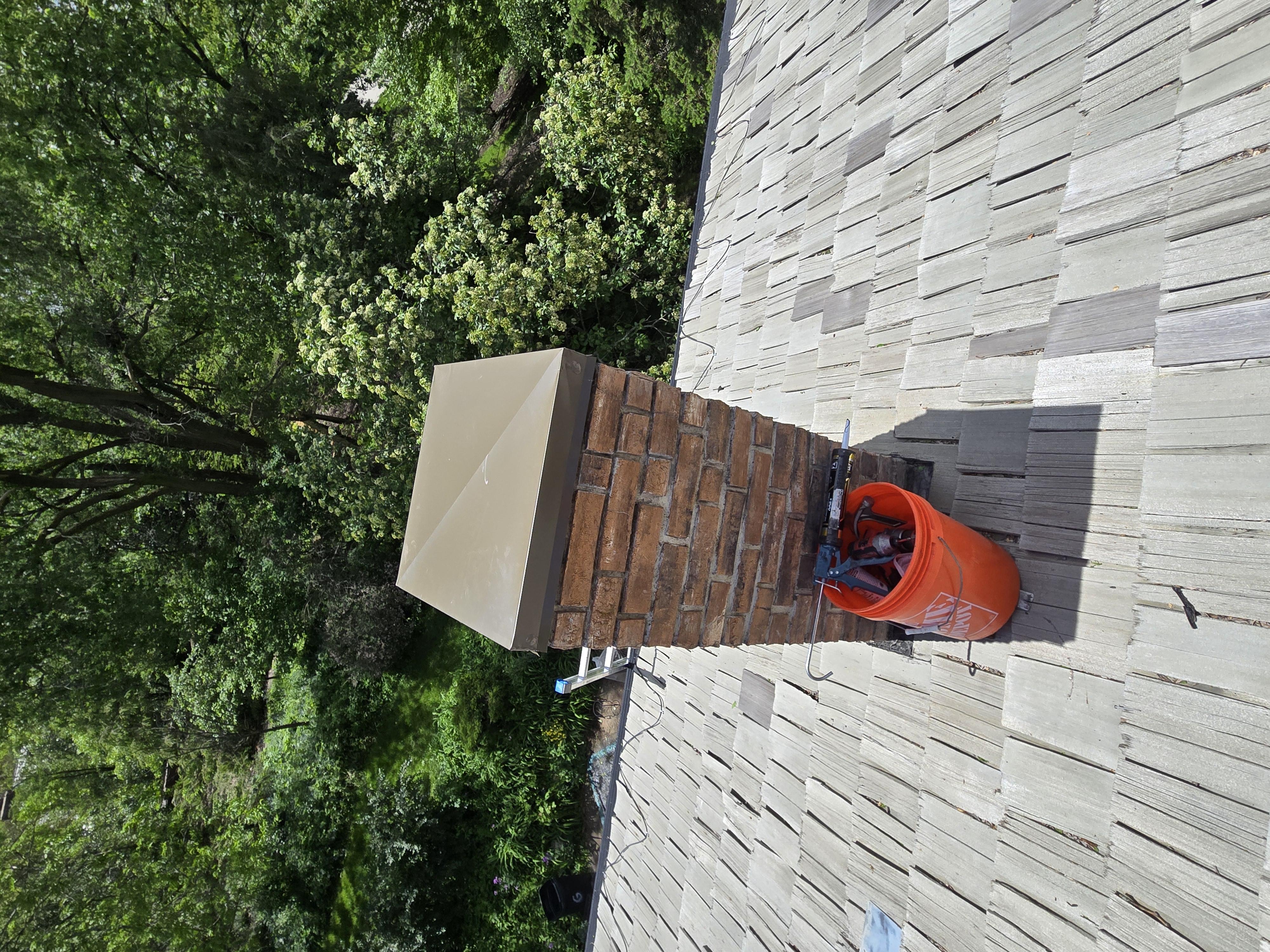 Completed exterior remodeling project