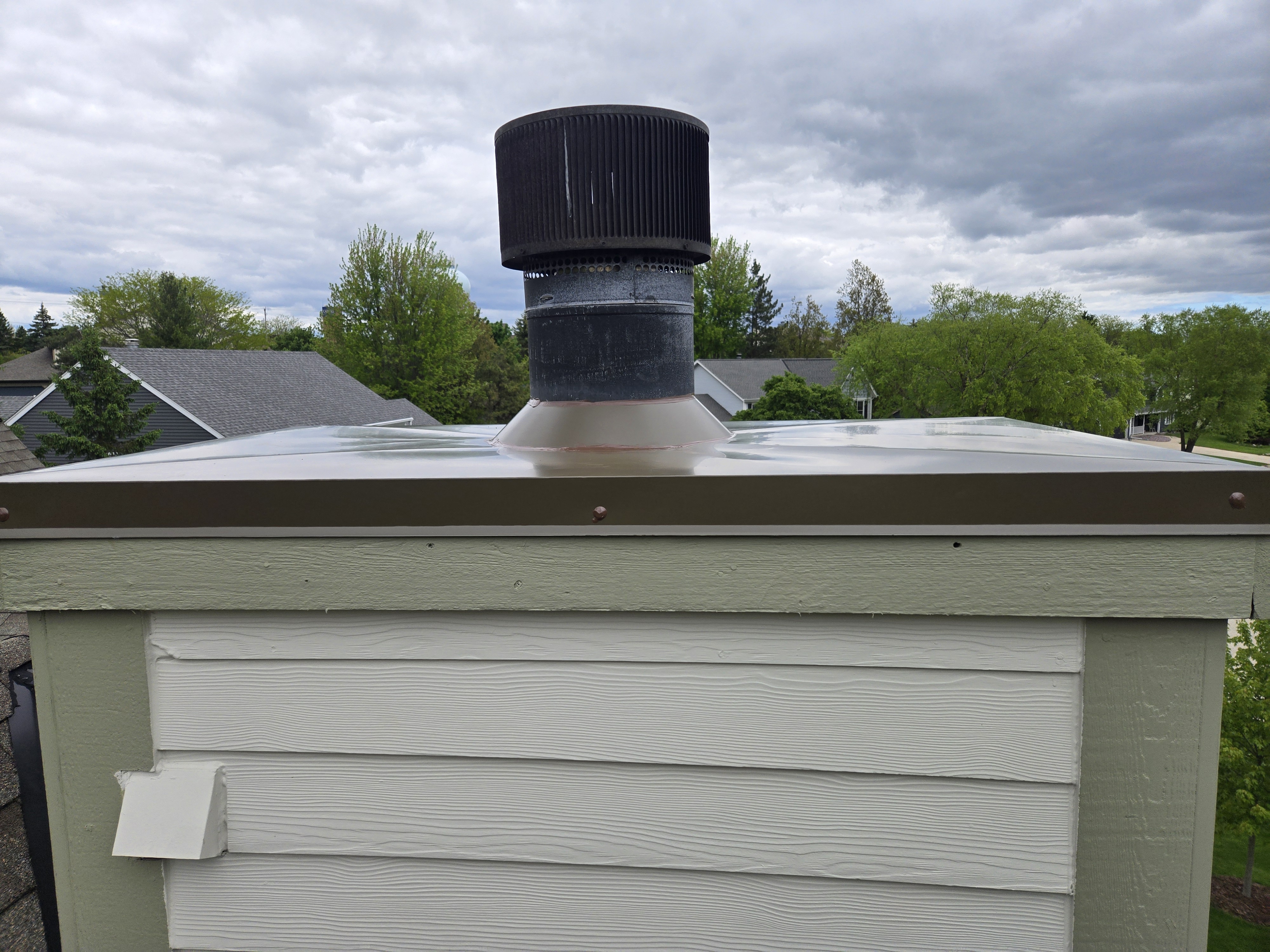 Window replacement with wrapped trim
