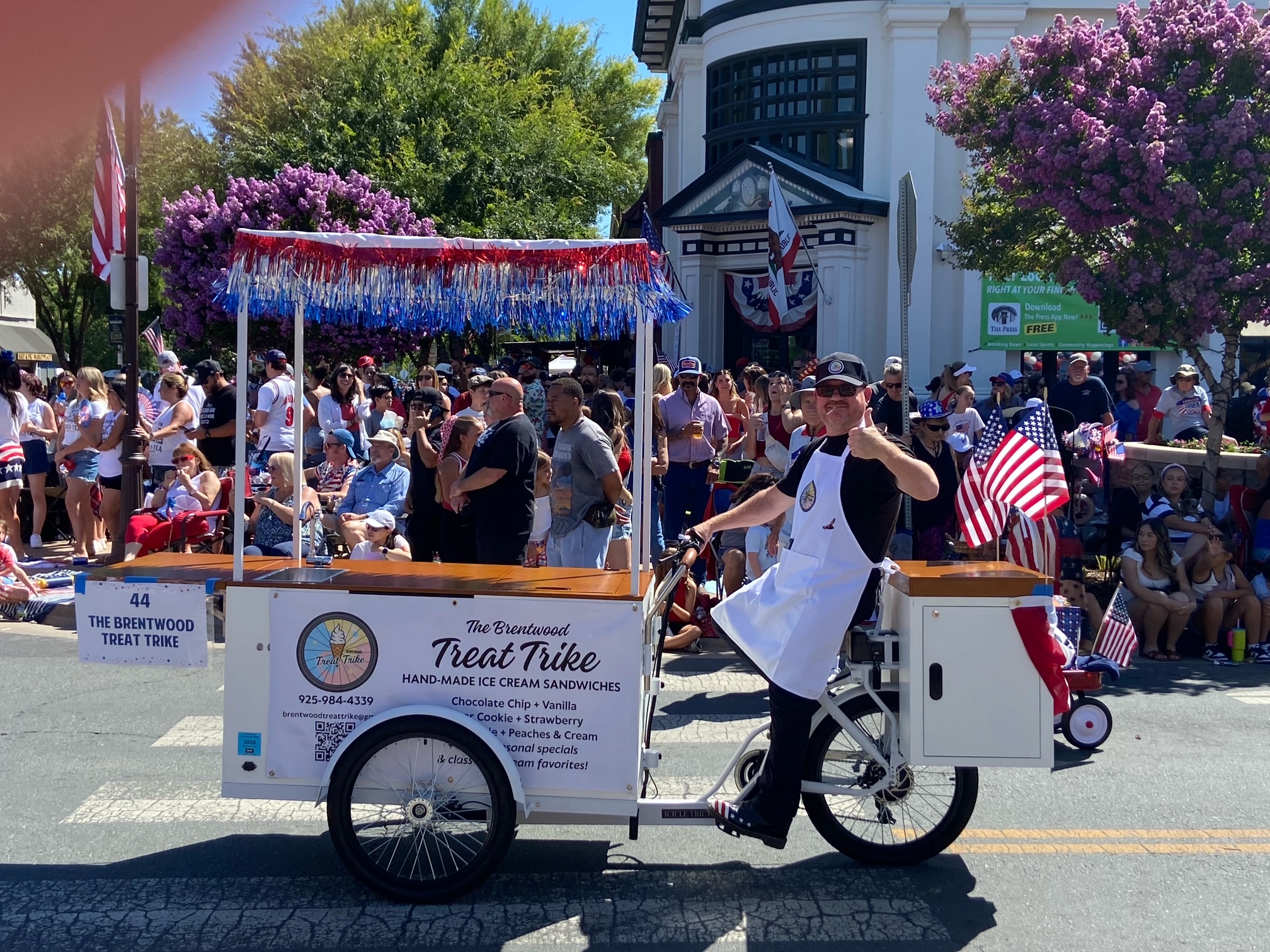 The Brentwood Treat Trike ready for an event