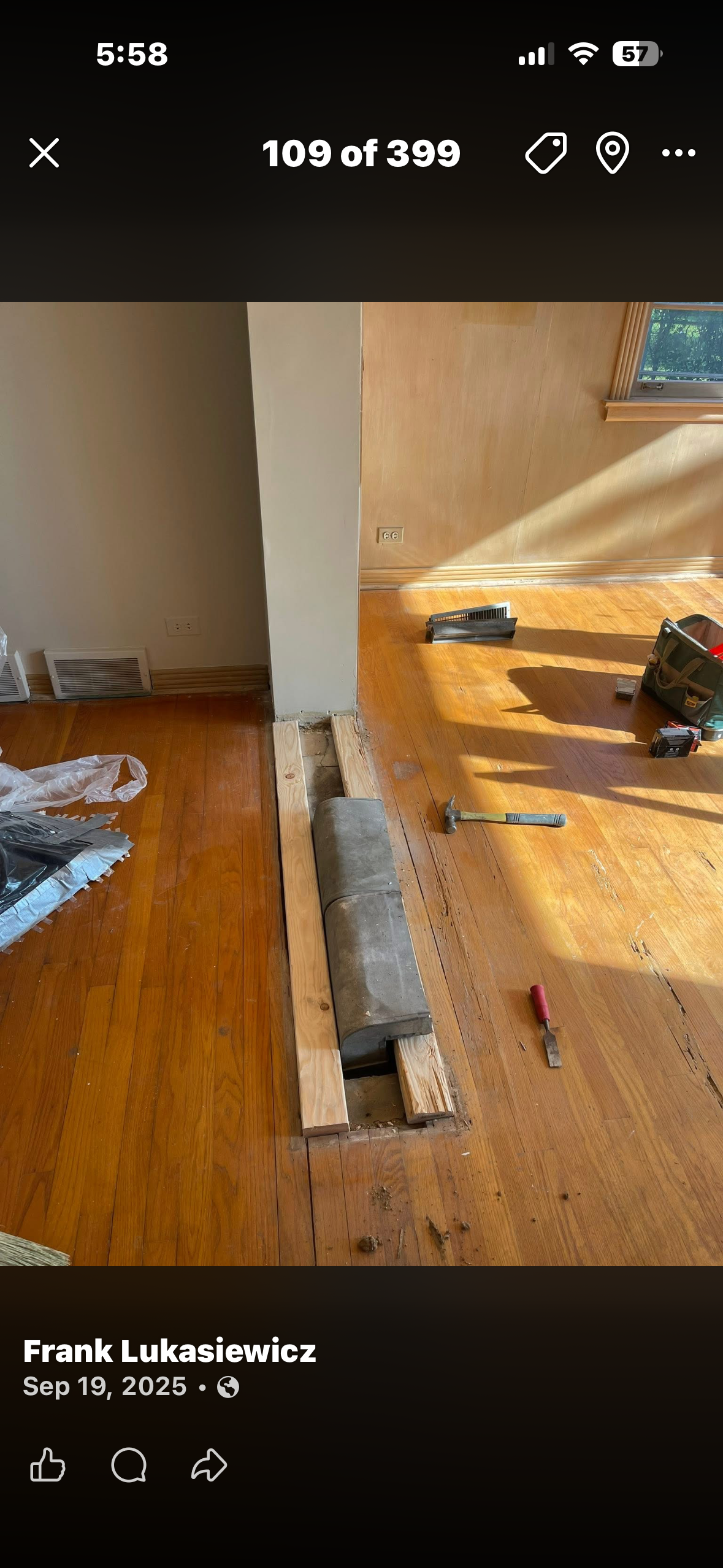 Finished drywall surface