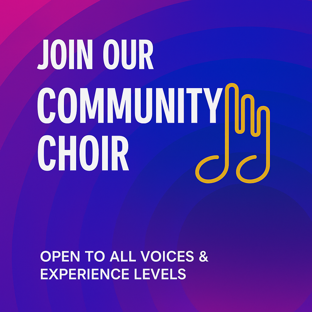 Members of the New Westminster Community Choir singing together