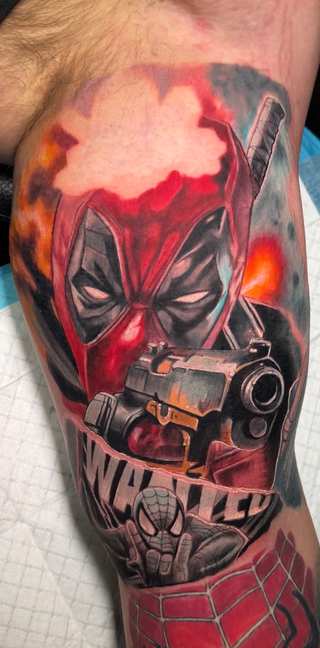 Color realism tattoo by JVAL INK Houston